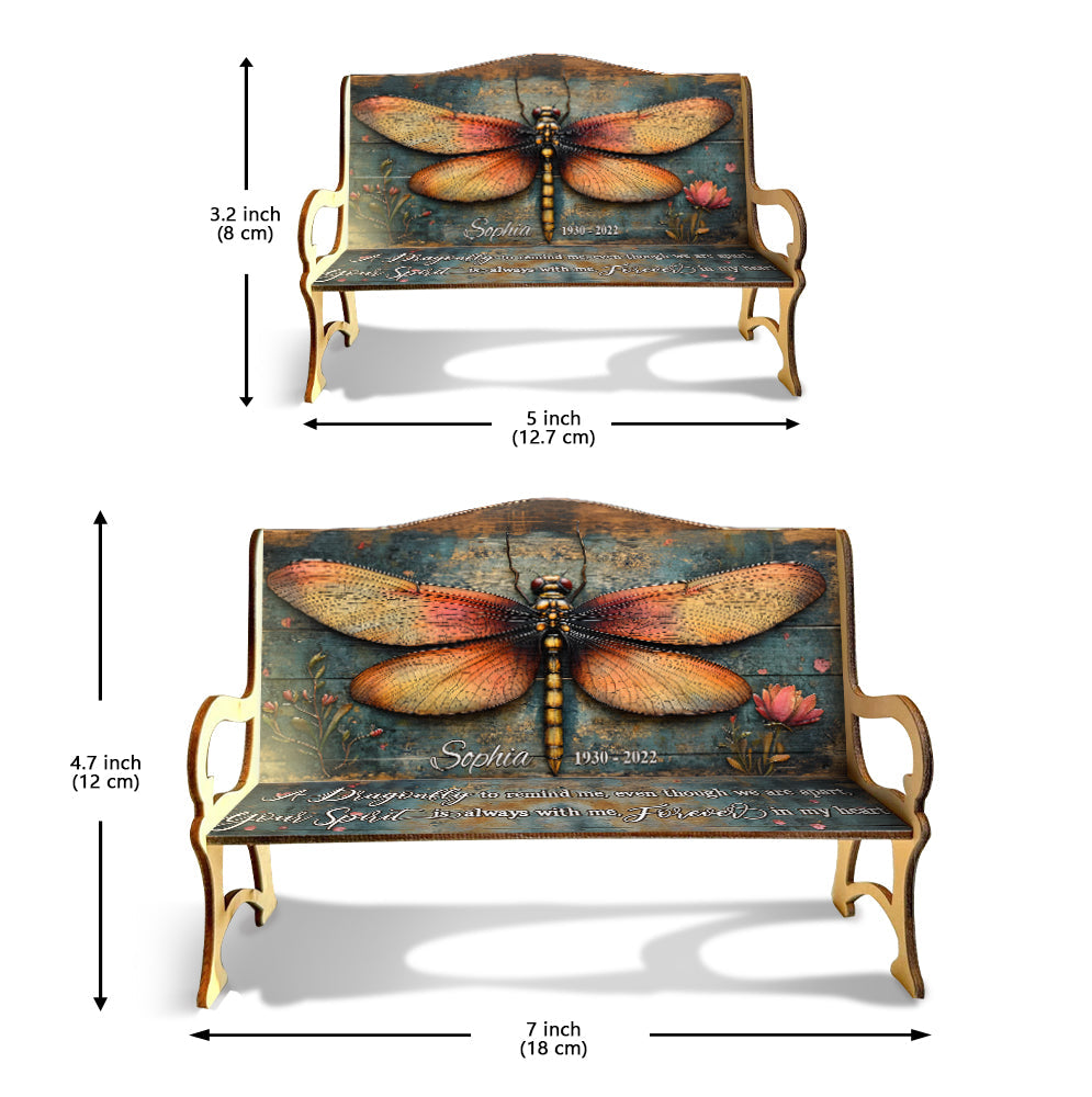 A Dragonfly To Remind Me Of You - Personalized Memorial Wooden Bench