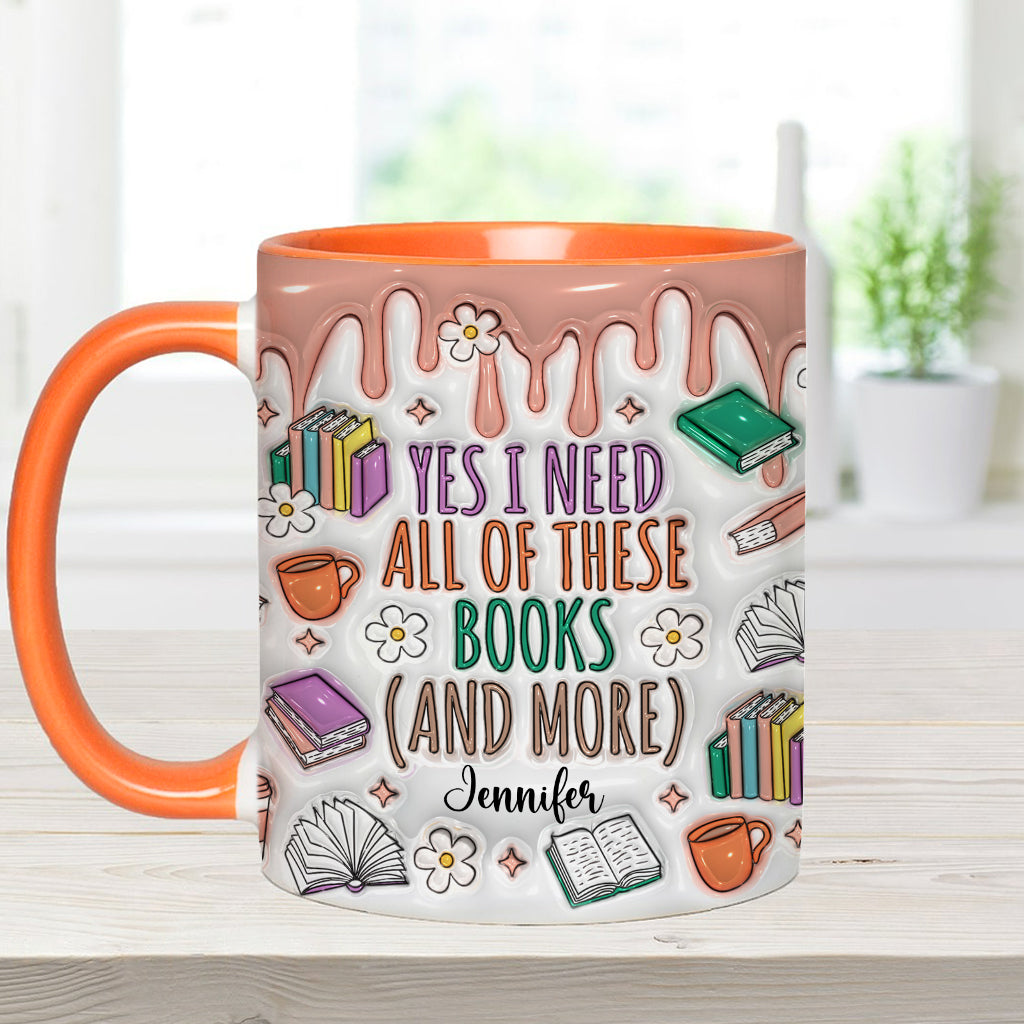 Ja, ich brauche all diese Bücher – personalisierte Buch-Tasse
