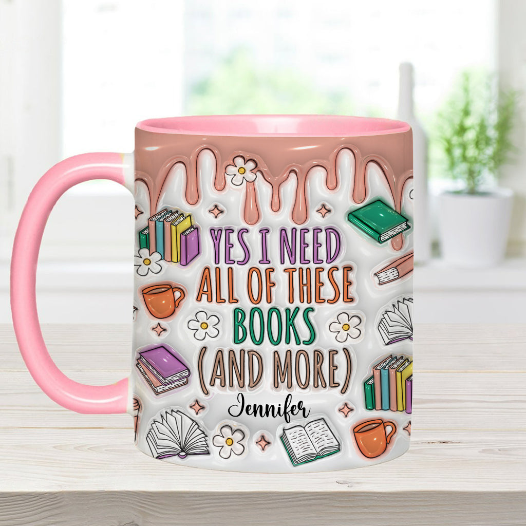 Ja, ich brauche all diese Bücher – personalisierte Buch-Tasse