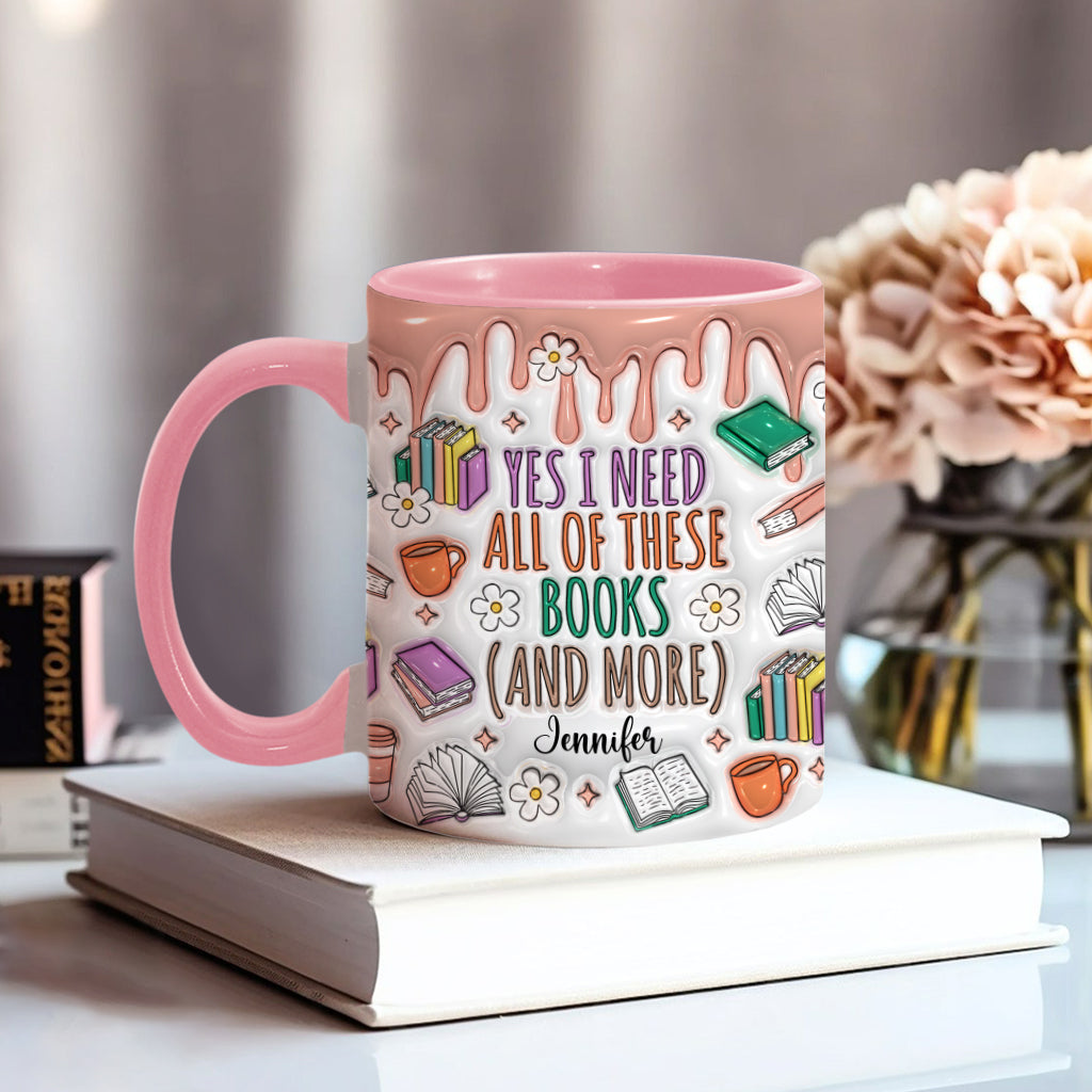 Ja, ich brauche all diese Bücher – personalisierte Buch-Tasse