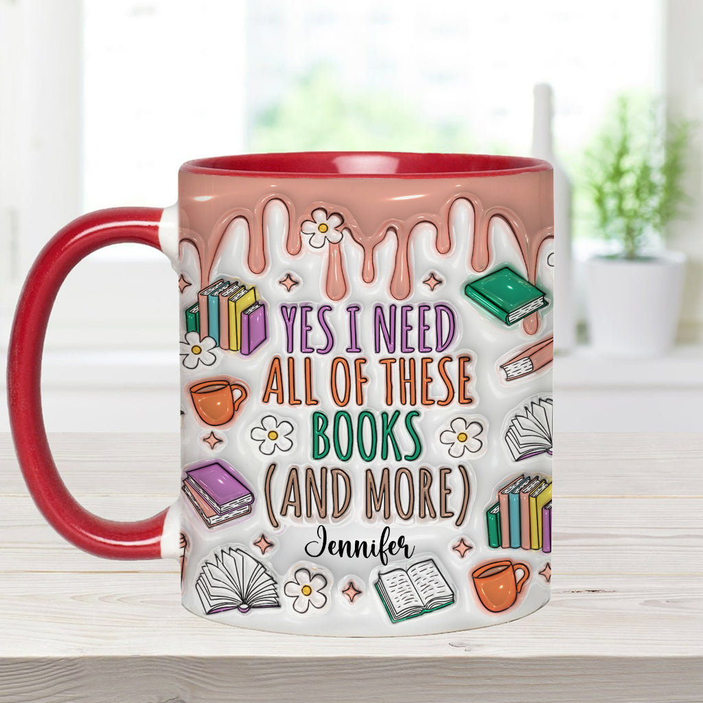 Ja, ich brauche all diese Bücher – personalisierte Buch-Tasse