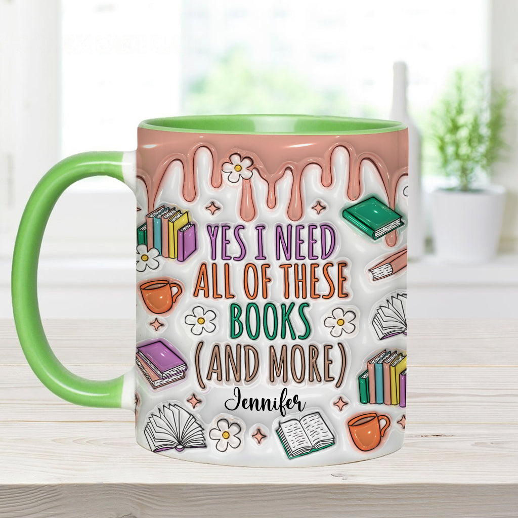 Ja, ich brauche all diese Bücher – personalisierte Buch-Tasse