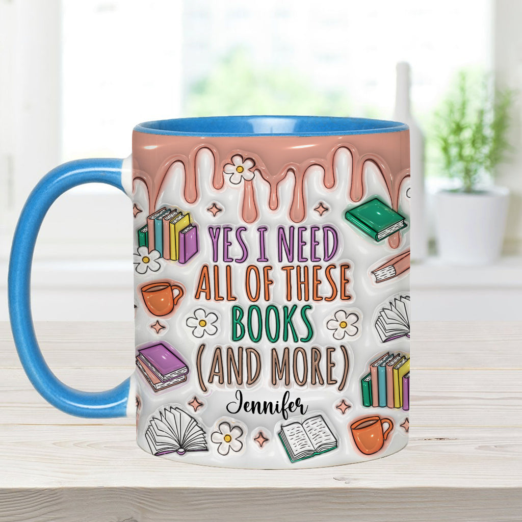 Ja, ich brauche all diese Bücher – personalisierte Buch-Tasse