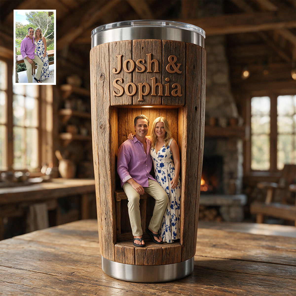 Personalized Rustic Elderly Latin Couple Anniversary Tumbler You & Me We Got This Sentimental Gift for Longtime Spouses