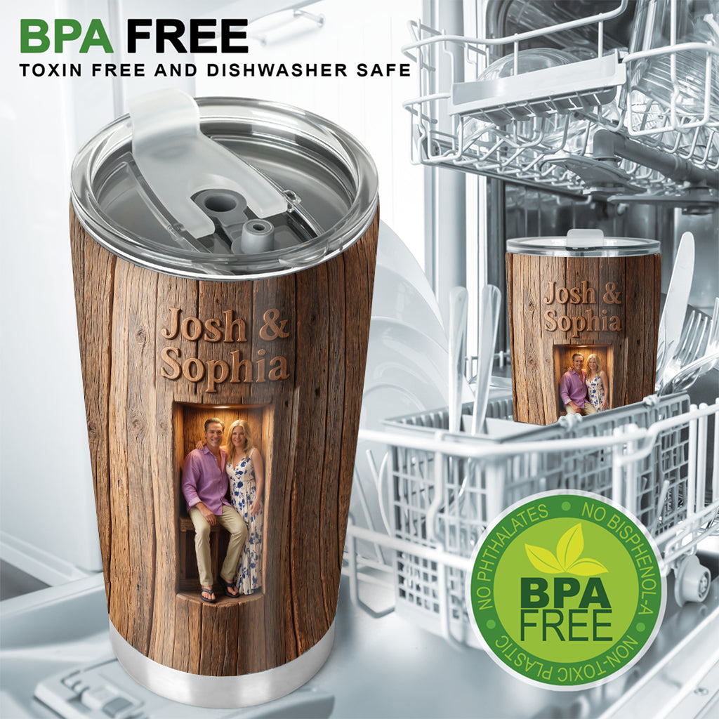 Personalized LGBT Lesbian Black Couple 'You & Me We Got This' Tumbler - Custom Pride Gift For Couple Anniversary Travel Drinkware