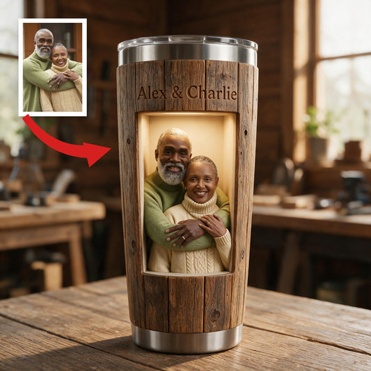 Personalisierter 'You & Me We Got This' Liebender älterer schwarzer Paarbecher - Durchdachtes Jubiläumsgeschenk für langjährige Partner