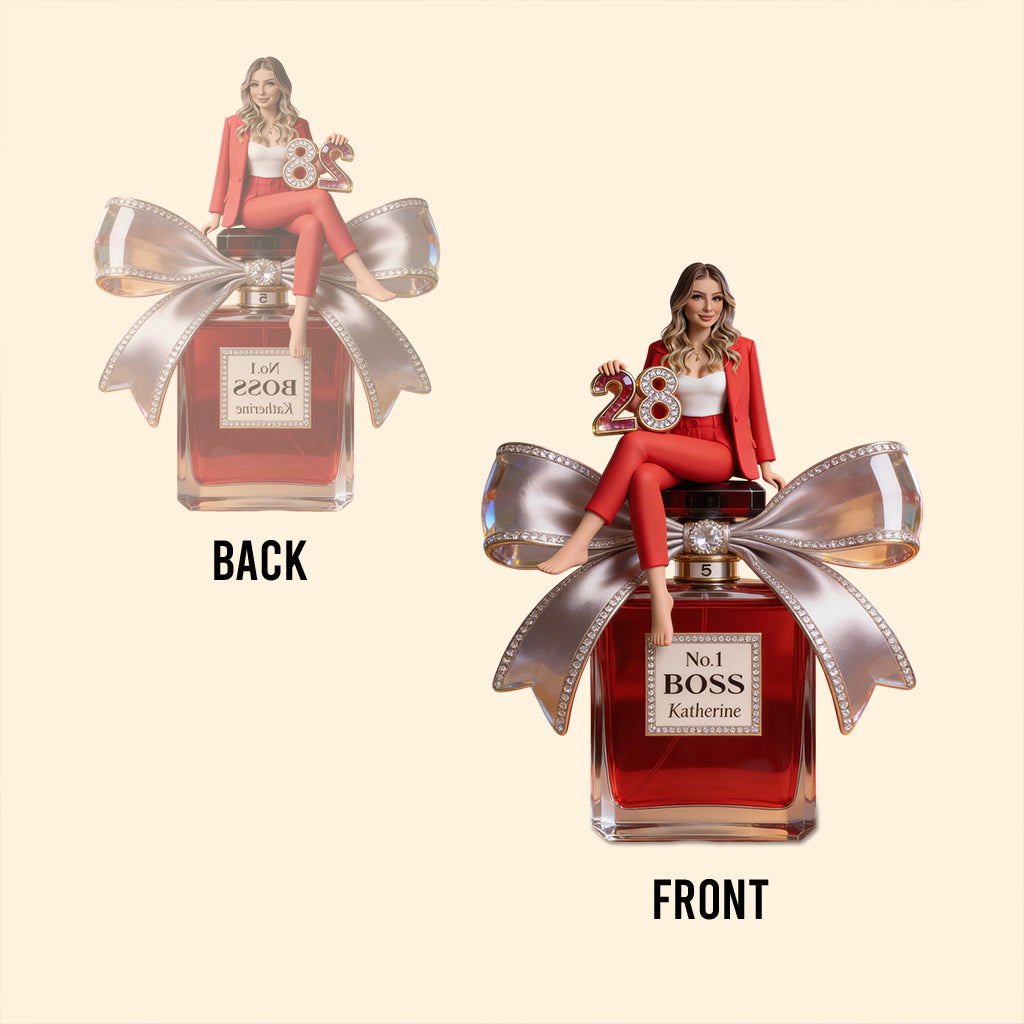 Personalized 25th Birthday Elegant Young Latin Woman Custom Shaped Acrylic Plaque, Desk Decor Keepsake Gift for Her