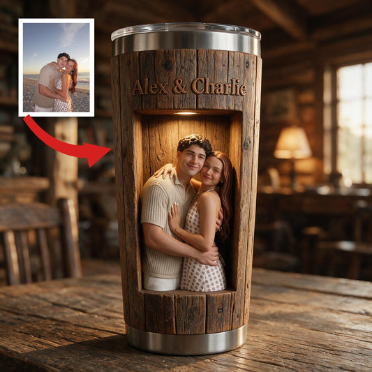 Personalisierter 'You & Me We Got This' 3D Tumbler für Paare, Romantisches Jubiläumsgeschenk