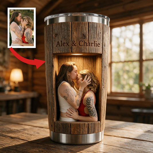 Du & Ich Wir Schaffen Das Personalisierter Isolierter Becher, Romantisches Geschenk zur Hochzeit für Partner