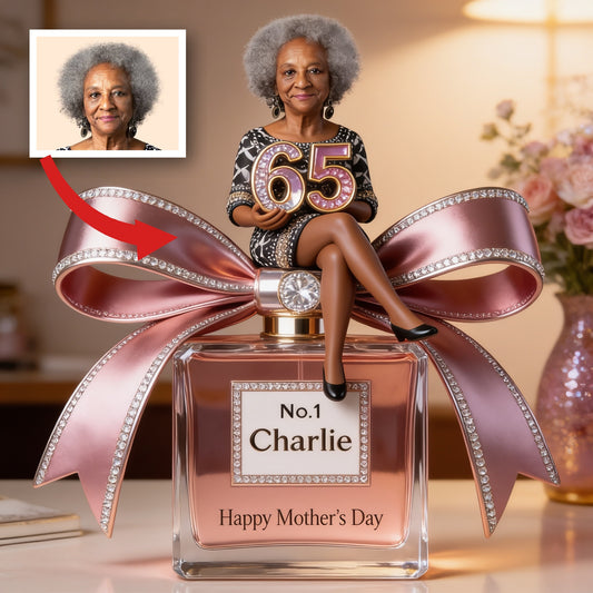 Personalisierte Senior Black Woman 65. Geburtstag Individuell Geformte Acrylplakette Geschenk für den Muttertag