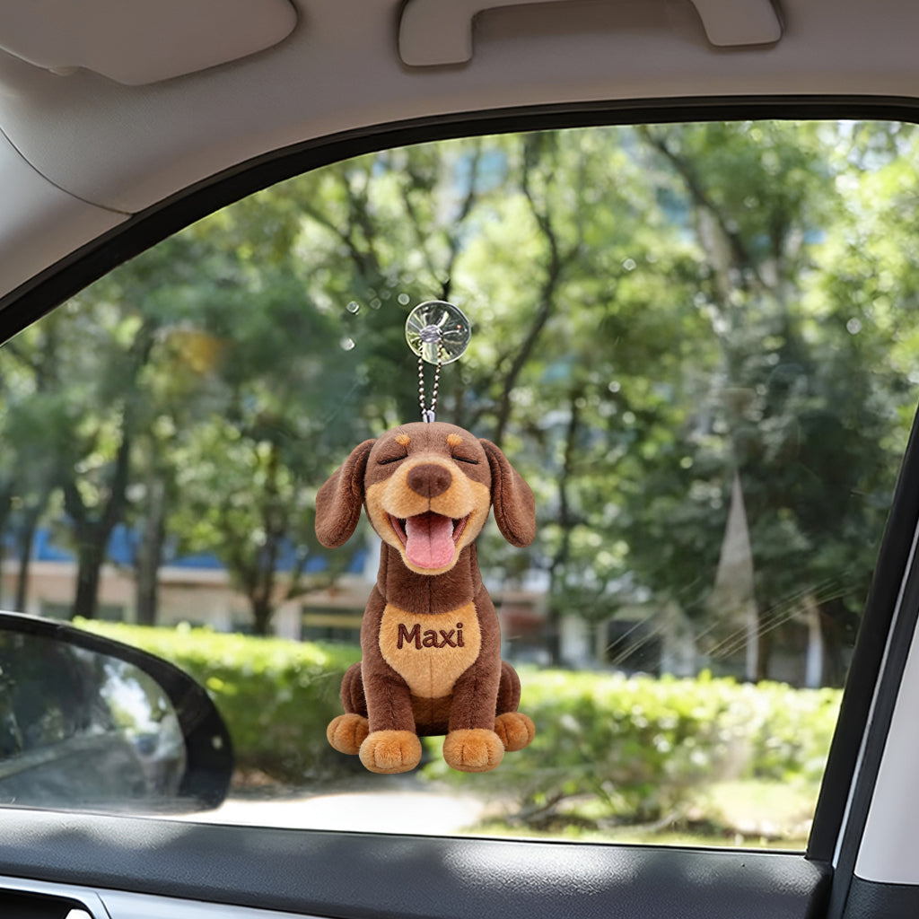 Personalized Black & Tan Rottweiler Plush Keychain, Custom Gift for Rottweiler Owners Pet Keepsake Accessory