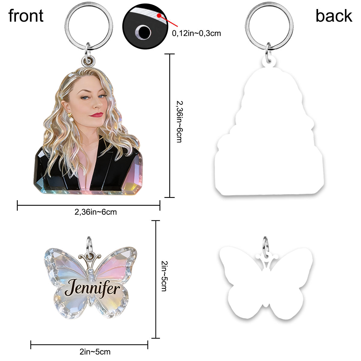 Personalized Smiling Black Grandma Portrait Keychain Custom Birth Flower Name Charm Thoughtful Grandmother Gift