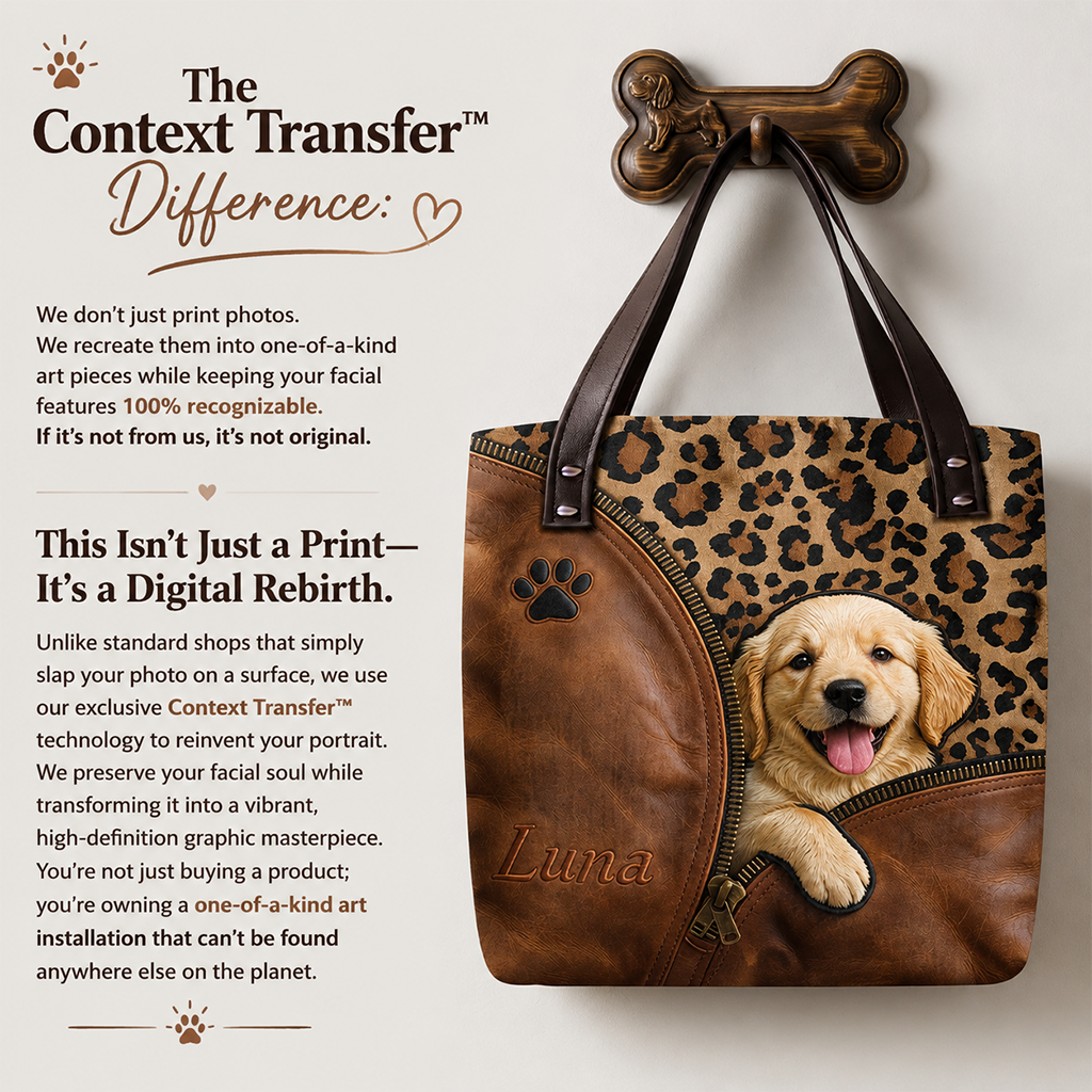 Personalized Peeking German Shepherd Tote Bag Custom Dog Owner Gift Pet Lover Shoulder Bag for Work Travel Shopping