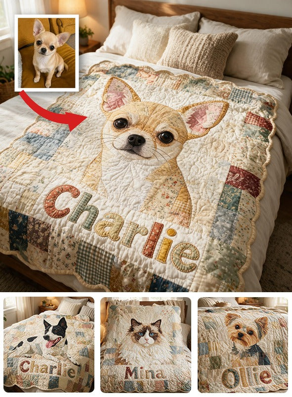 Personalized Short Haired Fawn Chihuahua Shaped Fleece Blanket | Cozy Dog Lover Gift for Pet Owners