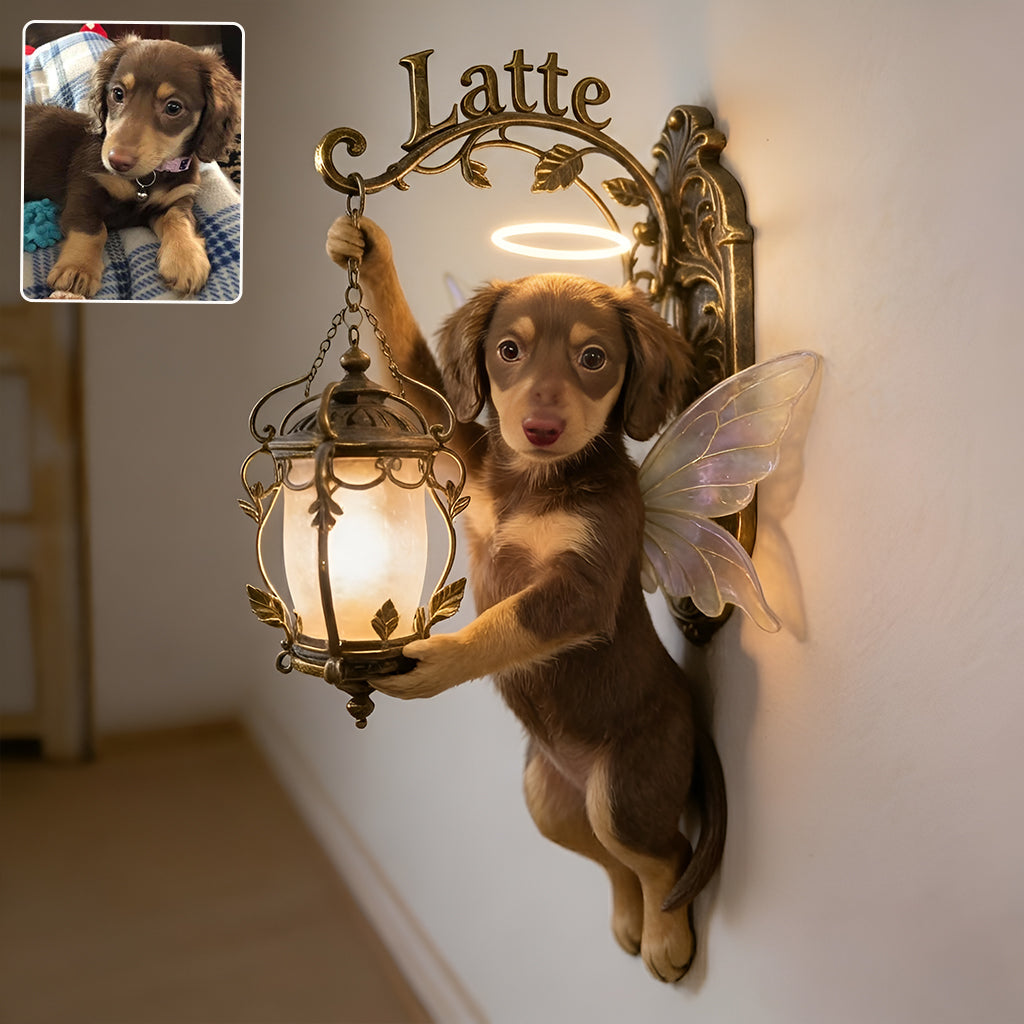 Personalized Fairy Shiba Inu Wall Mount Sign - Whimsical Custom Name Home Decor Gift for Shiba Inu Lovers