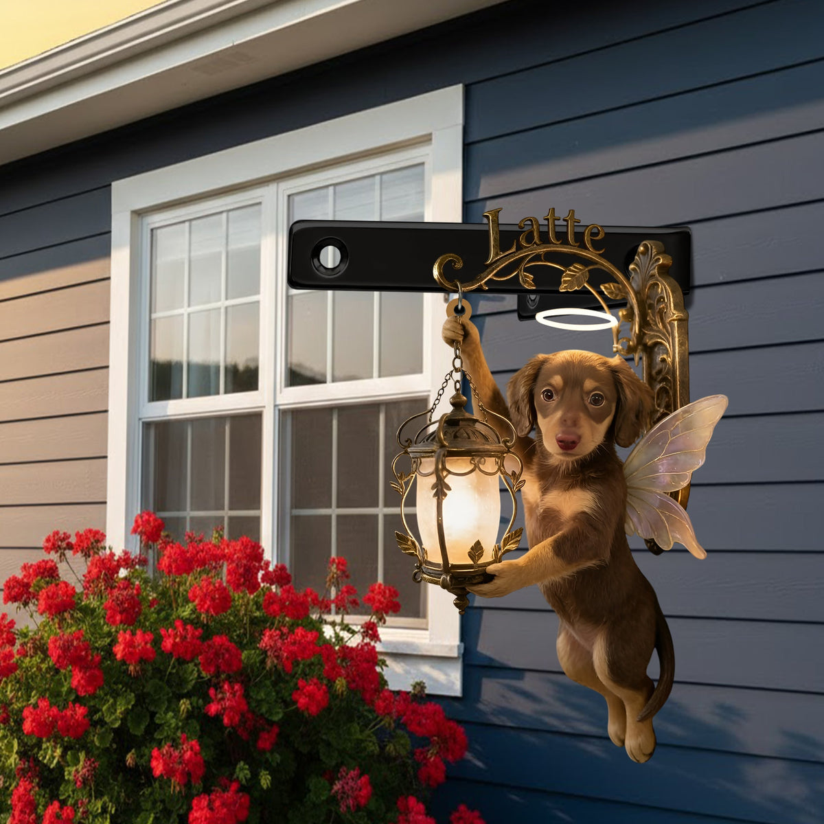 Personalized Fairy Shiba Inu Wall Mount Sign - Whimsical Custom Name Home Decor Gift for Shiba Inu Lovers