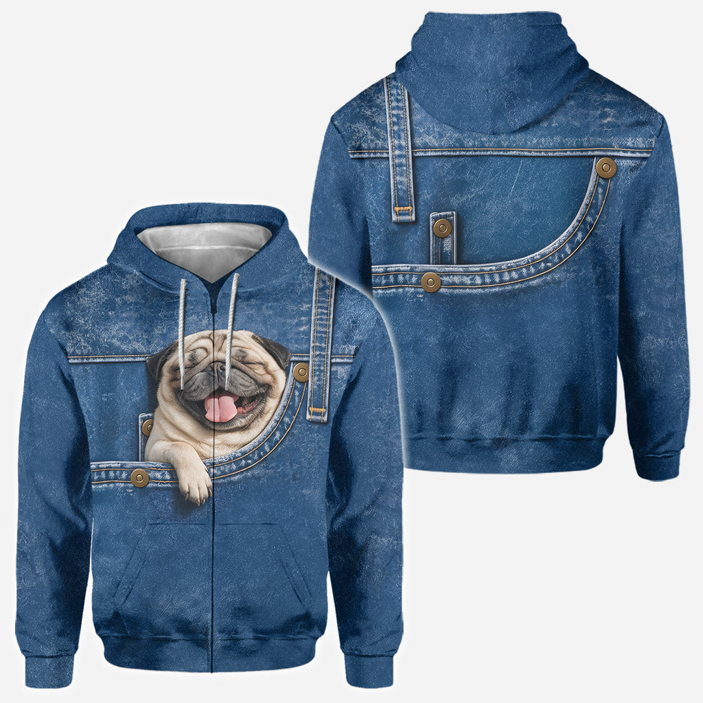 Funny Peeking German Shepherd All Over Print Hoodie, Personalized Gift for German Shepherd Dog Pet Owner