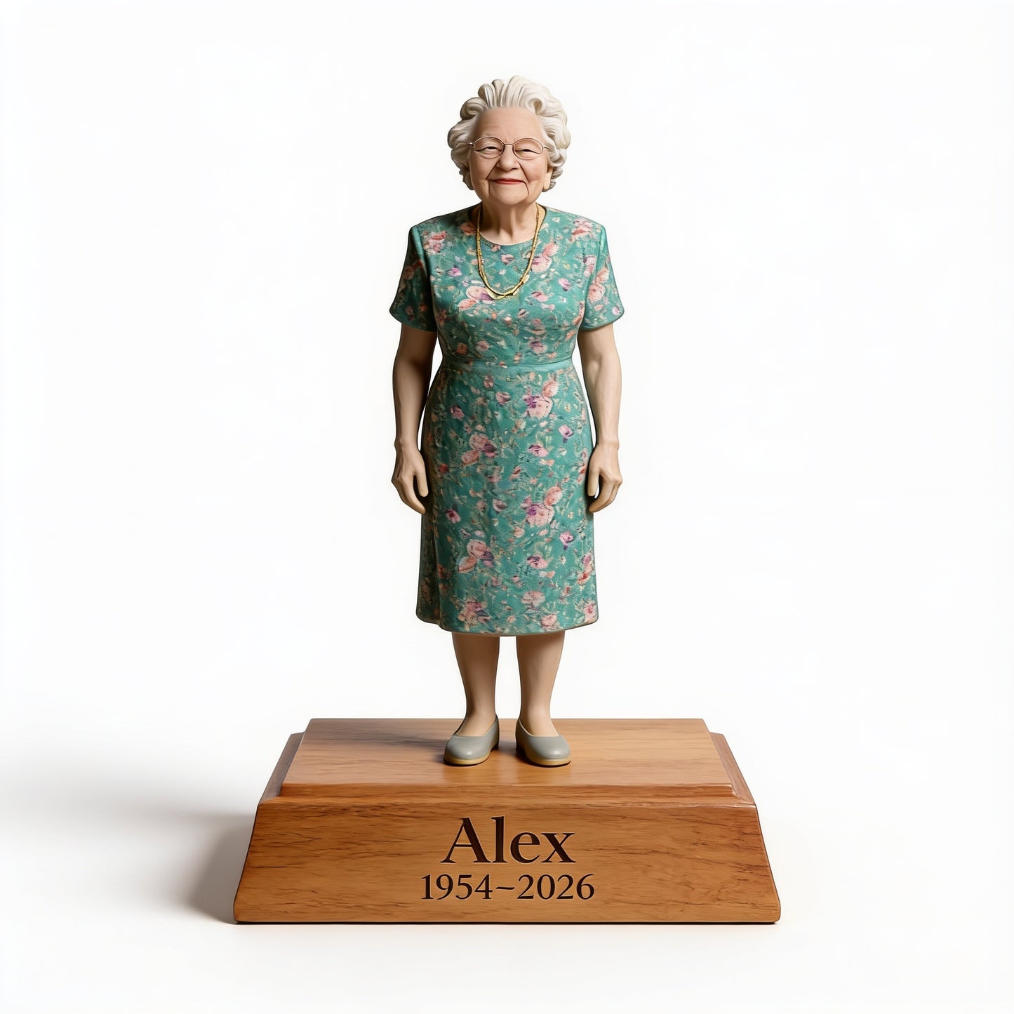 Custom Shaped Personalized Memorial Acrylic Plaque | Older Women Loved One Keepsake Made From Your Favorite Photo