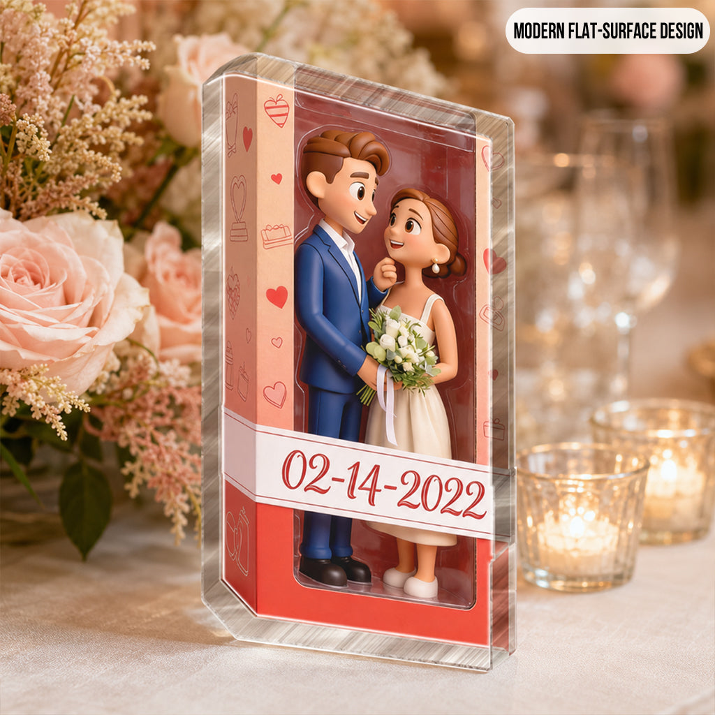 Personalized Latina Couple Custom Shaped Acrylic Plaque - Romantic I Love You Anniversary Gift For Couple Home Desk Decor Keepsake