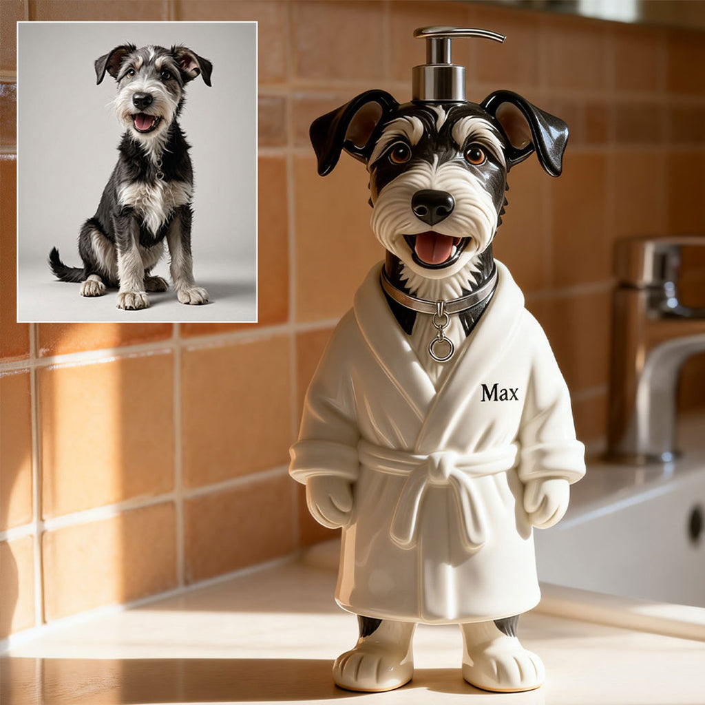 Personalized Japanese Shiba Inu Soap Dispenser Cute Pet Bathroom Decor Gift