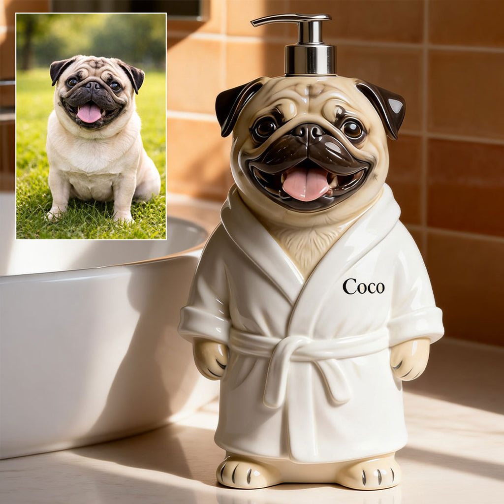 Personalized Small Chihuahua Soap Dispenser Pet Lover Bathroom Decor