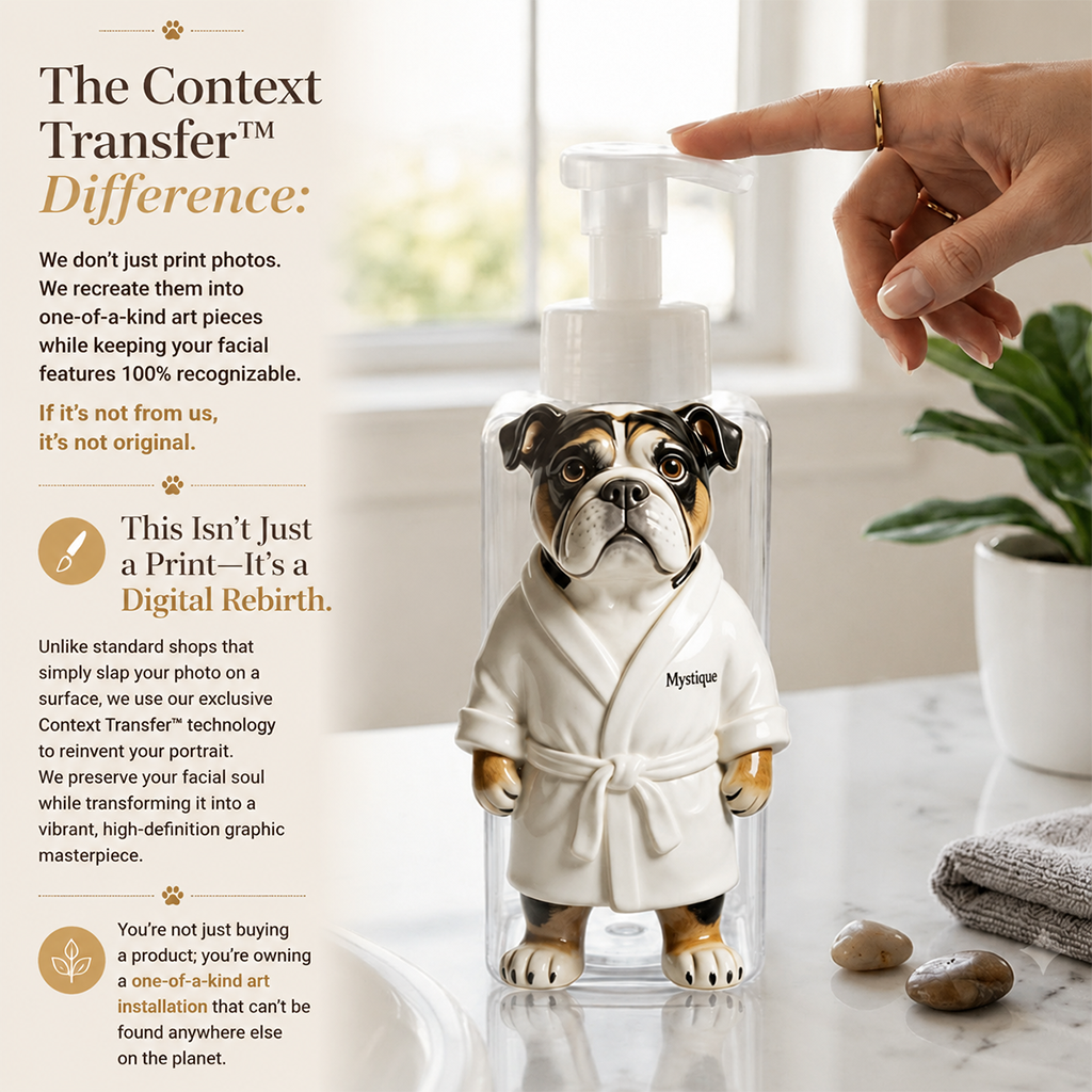 Personalized Rottweiler Spa Soap Dispenser Cute Bathroom Home Decor Gift