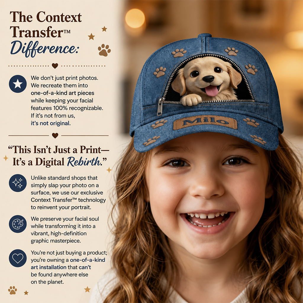 Custom Photo Cute Welsh Corgi Classic Cap Dog Lover Gift