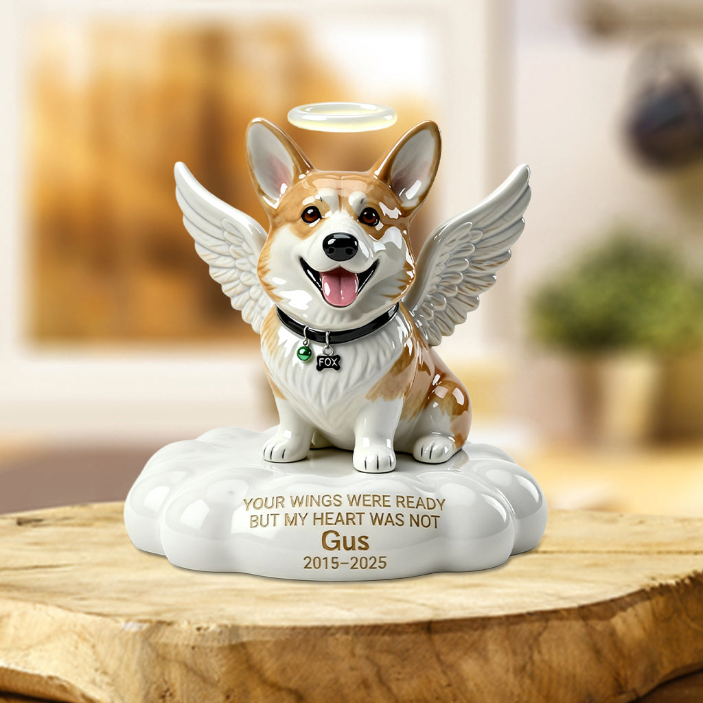 Custom Photo German Shepherd Angel Memorial Shaped Acrylic Plaque Dog Remembrance Gift