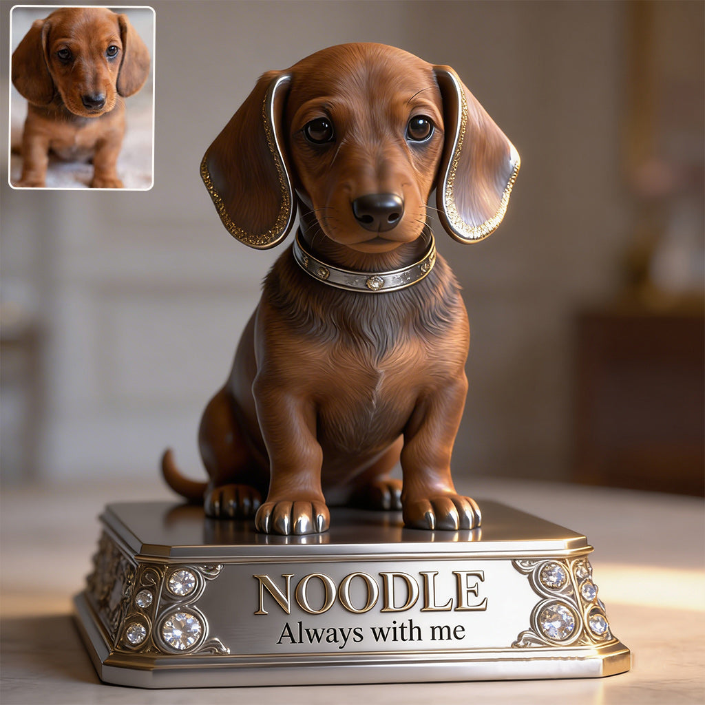 Personalized Angel Poodle Custom Shaped Acrylic Plaque Pet Memorial Gift