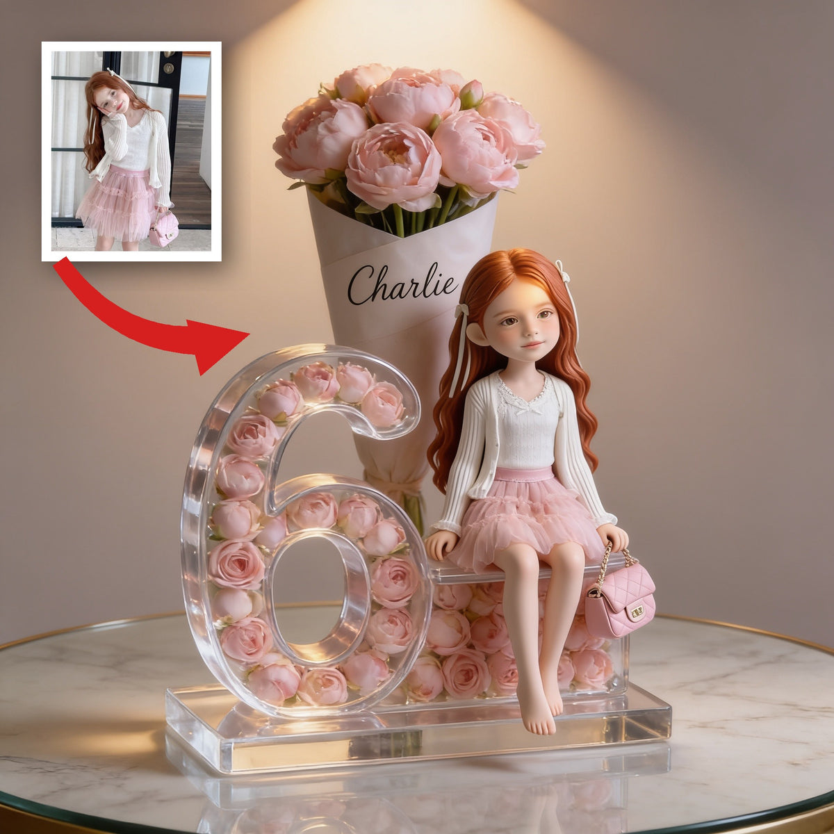 Personalisierte Geburtstagsgeschenk für Latina Mädchen - Acrylplakette