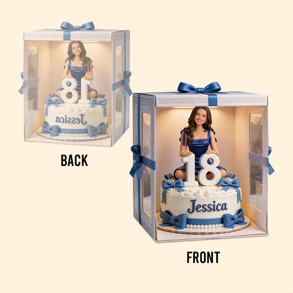 Personalized 21st Birthday Black Woman Custom Shaped Acrylic Plaque Gift