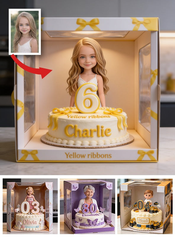 Personalized Birthday Little Blonde Girl Custom Shaped Acrylic Plaque, Daughter Granddaughter Niece Gift