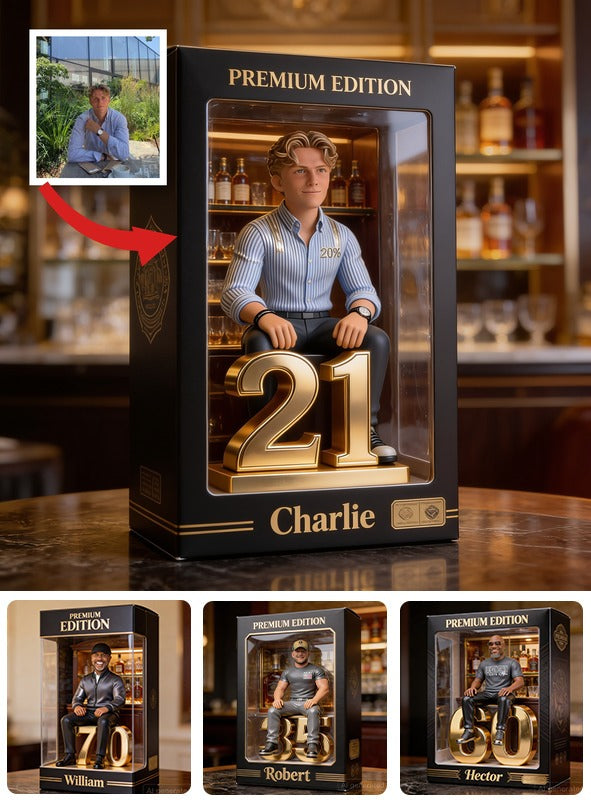 Personalized 21st Birthday Man Custom Shaped Acrylic Plaque Gift for Him