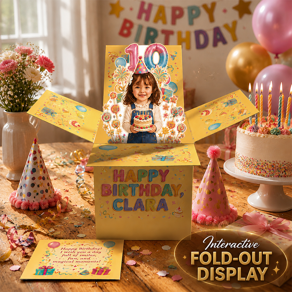 Personalized 21st Birthday Latina Woman Pop Up Box Card Gift for Wife Girlfriend Daughter