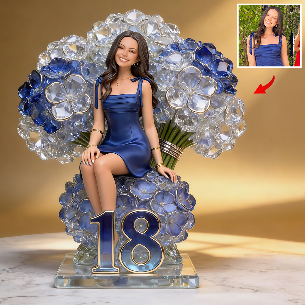 Custom Photo 21st Birthday Latino Man Acrylic Plaque - Gift for Son, Boyfriend, Husband