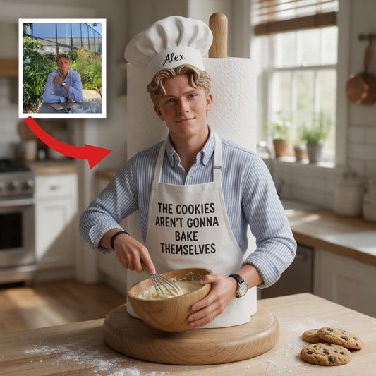 Personalisierter Foto Küchenpapierhalter - Lustiges Geschenk für die Küche