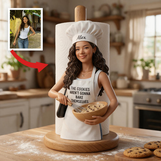 Personalisierter Foto Latina Bäcker Papierhandtuchständer Küchendekor Geschenk