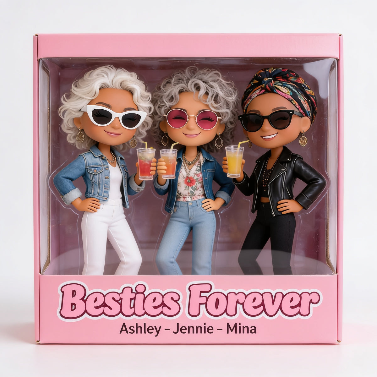 Personalisierte Foto Ältere Latina Beste Freundinnen Acrylplakette Geschenk für Beste Freundinnen