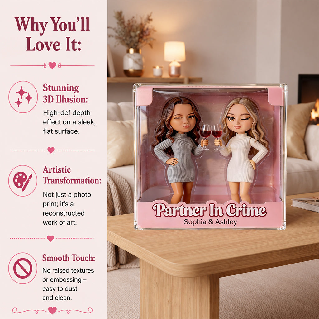 Personalisierte Foto Ältere Latina Beste Freundinnen Acrylplakette Geschenk für Beste Freundinnen