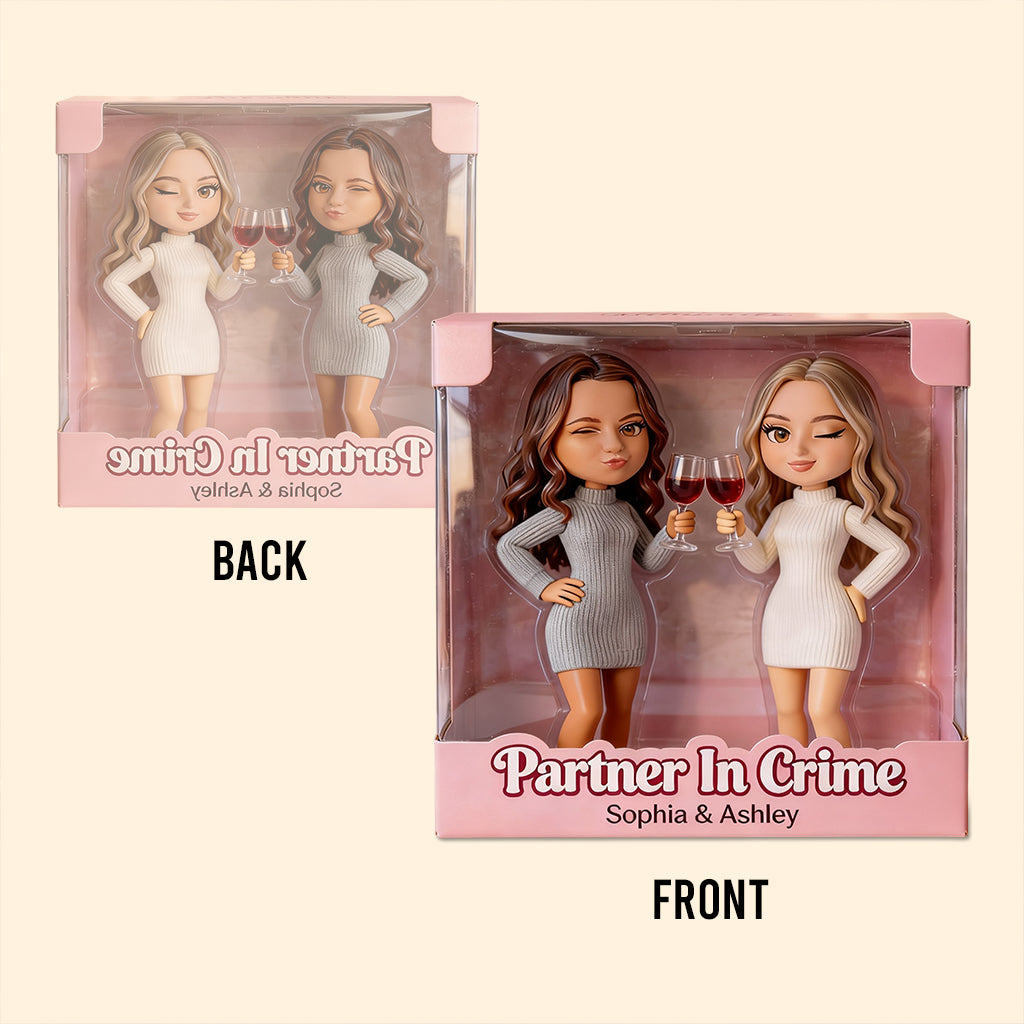 Custom Photo Black Female Best Friends Shaped Acrylic Plaque Bestie Forever Gift