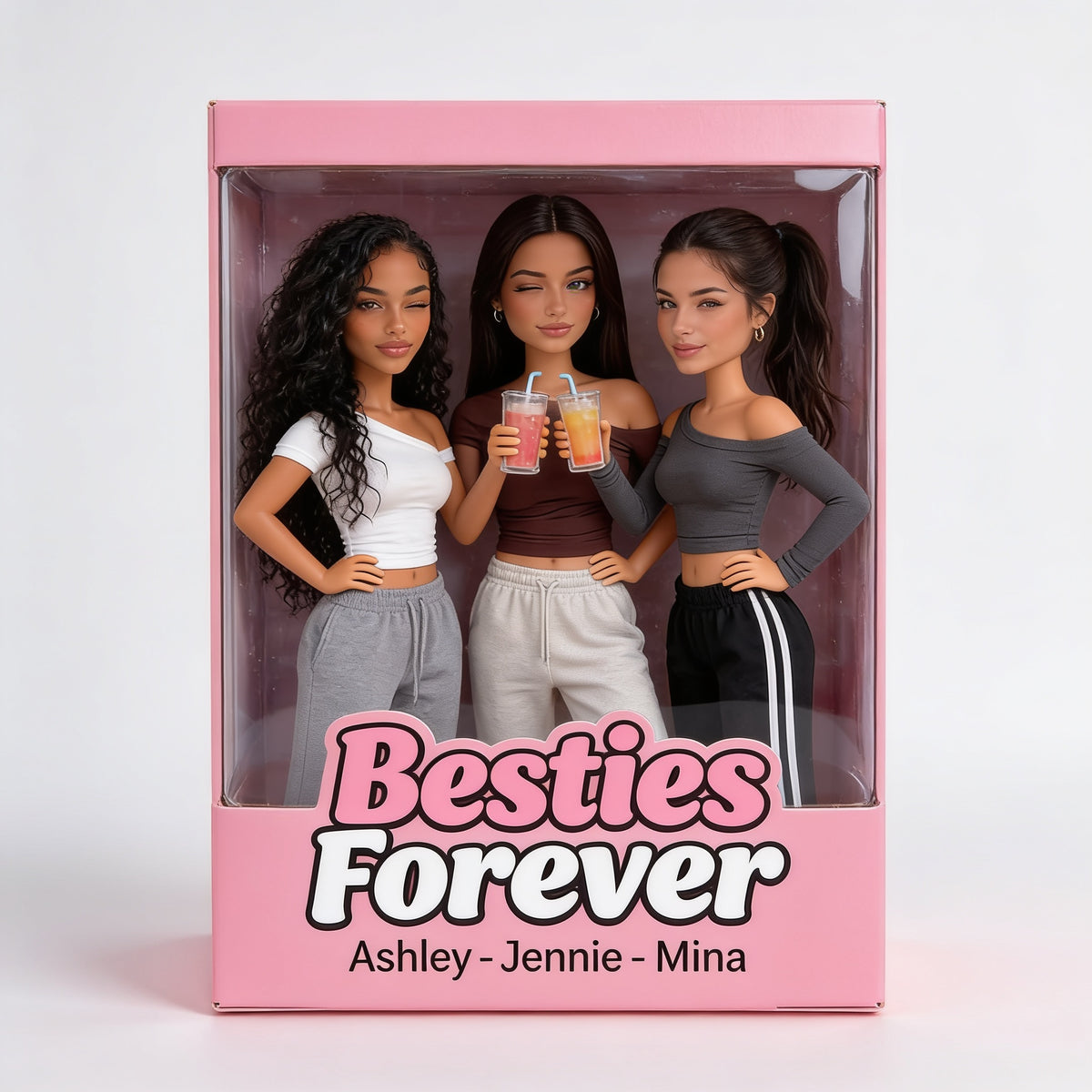 Personalisierte Foto Latina Beste Freunde Acrylplakette Geschenk für Beste Freunde