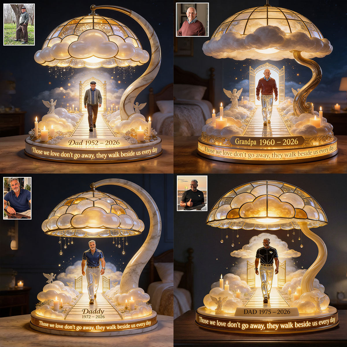 Personalized Latina Little Girl Memorial Acrylic LED Night Light, Remembrance Gift