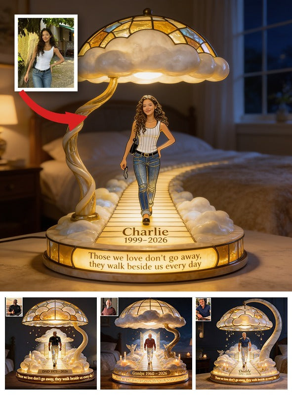 Personalized Latina Woman Memorial Acrylic LED Night Light Keepsake