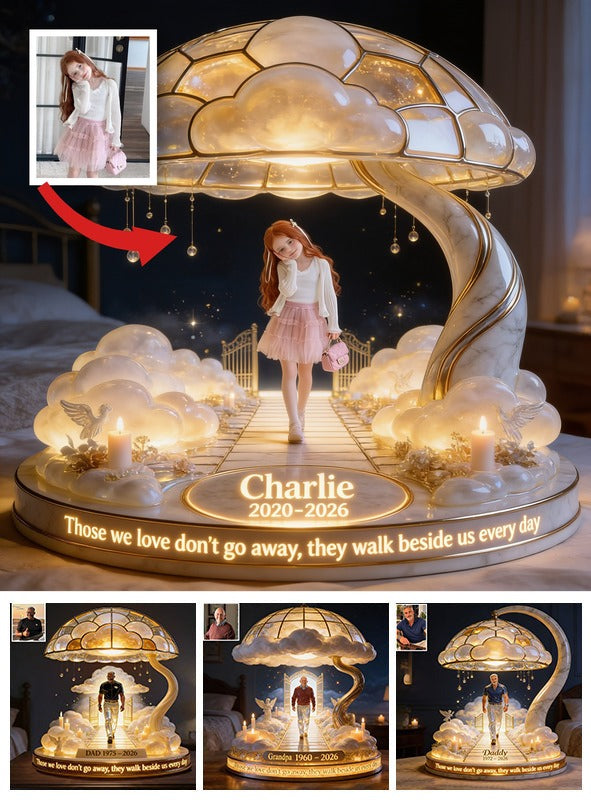 Personalized Latina Little Girl Memorial Acrylic LED Night Light, Remembrance Gift