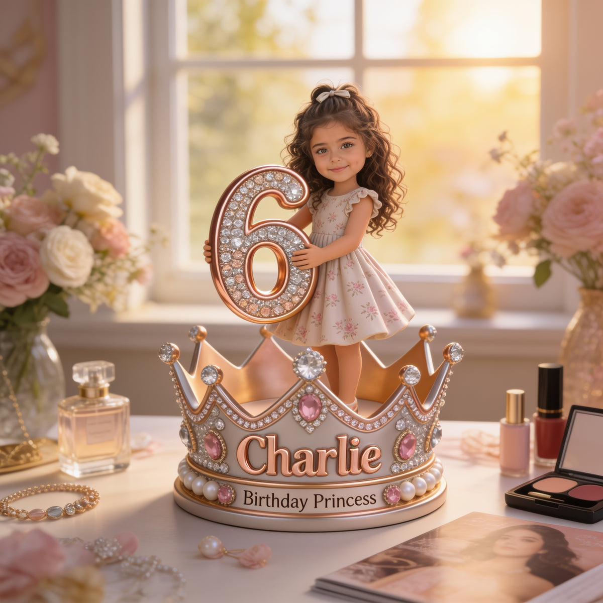 Personalized Birthday Latina Little Girl Custom Shaped Acrylic Plaque Gift for Daughter Granddaughter Niece