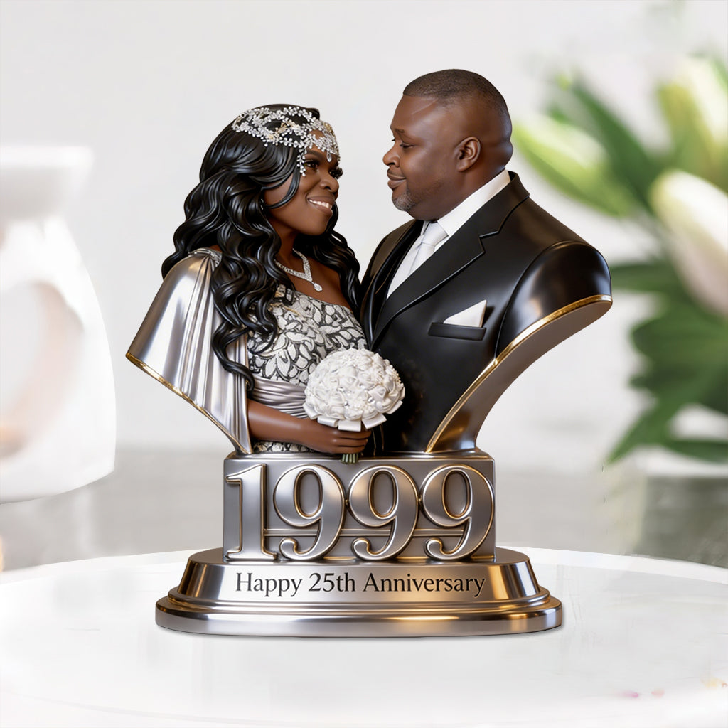 Personalized 5th Anniversary Couple 2021 Custom Shaped Acrylic Plaque Keepsake Gift