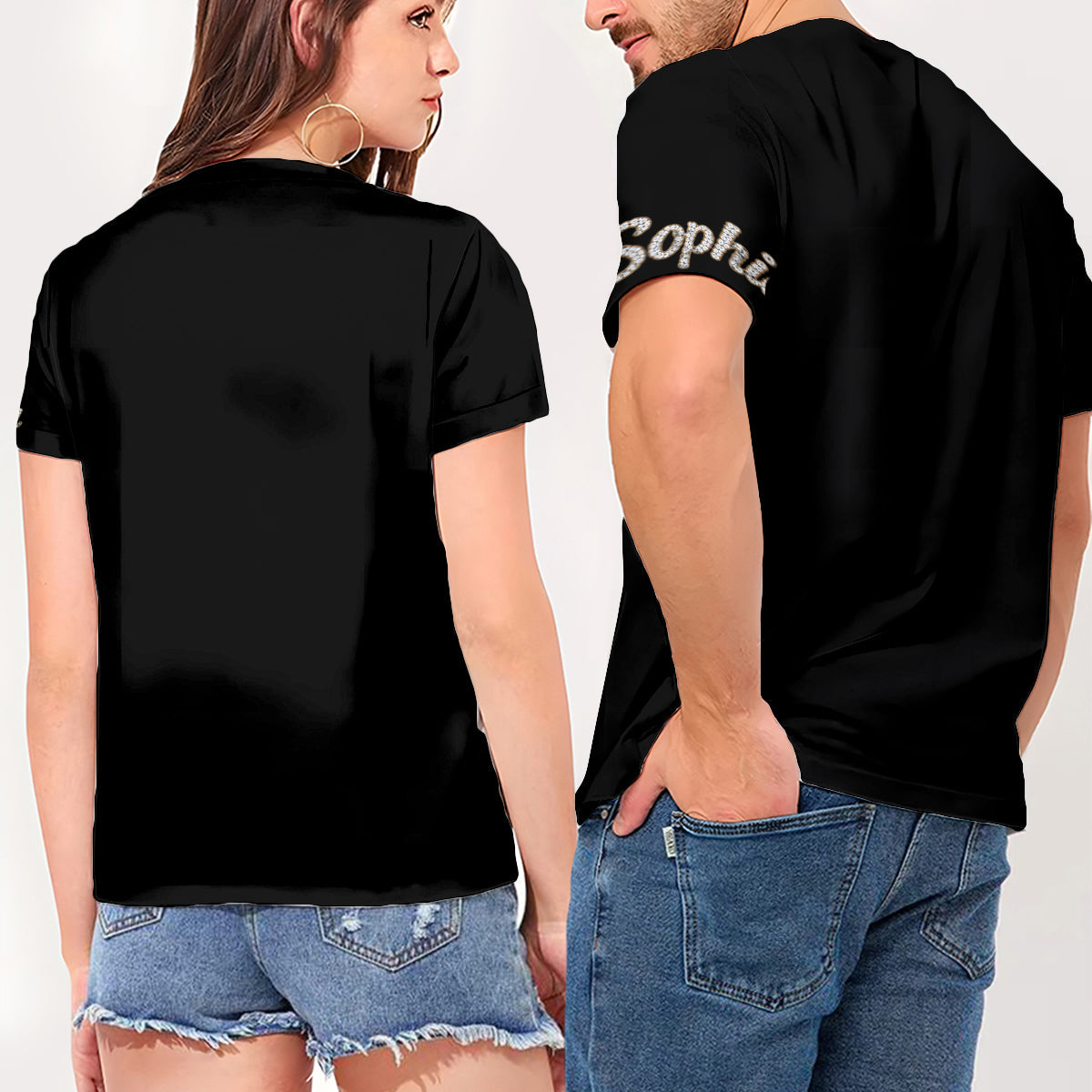 Personalisierte Geburtstags V-Ausschnitt T-Shirt für Mädchen