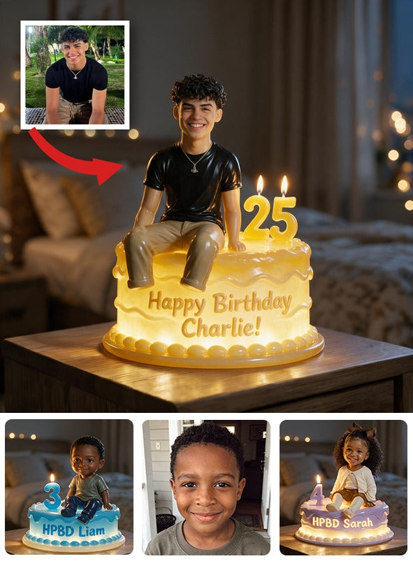 Personalisierte 25. Geburtstags-Akryl-LED-Nachtlicht-Geschenk für Latino-Männer