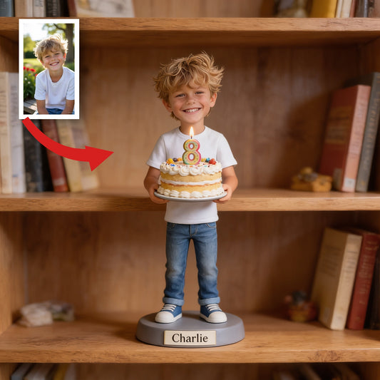 Personalized 8th Birthday Little Boy Custom Shaped Acrylic Plaque