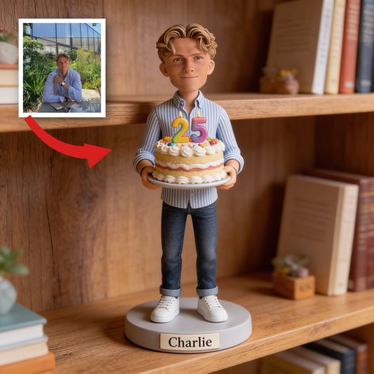 Personalized 25th Birthday Man Custom Shaped Acrylic Plaque Gift for Him